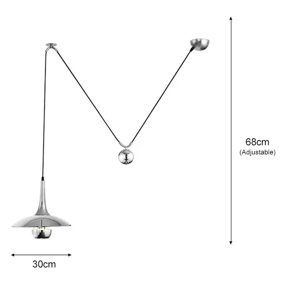 Modern Ceiling Chandelier Adjustable LDE Pendant Lamp Bedroom Dining Room Bedside Hanging Lights Suspension Spot Light Fixturex