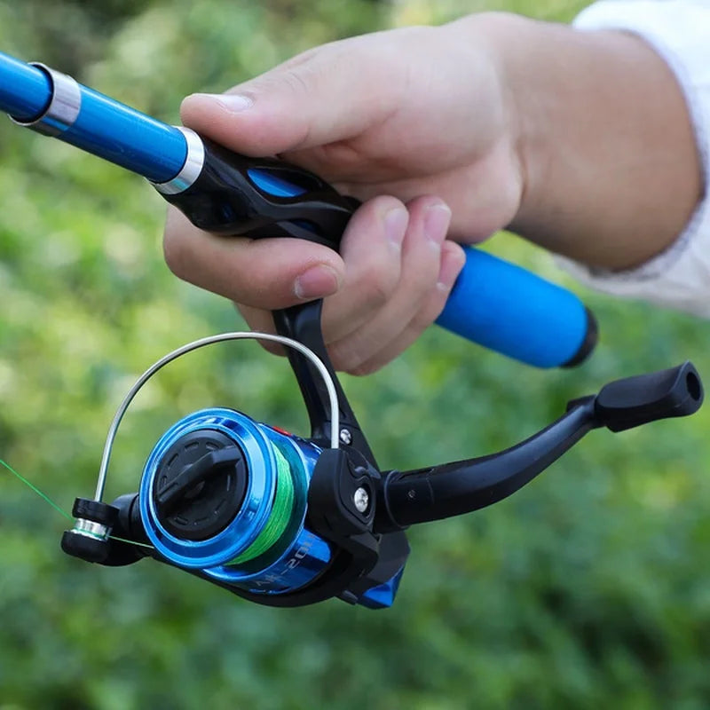 Fishing Rod Kits 1.2M Telescopic Sea Spinning Reel Lure Set Fishing Gear Baits Accessories Bag Beginner With 18Pcs Lure Tackle