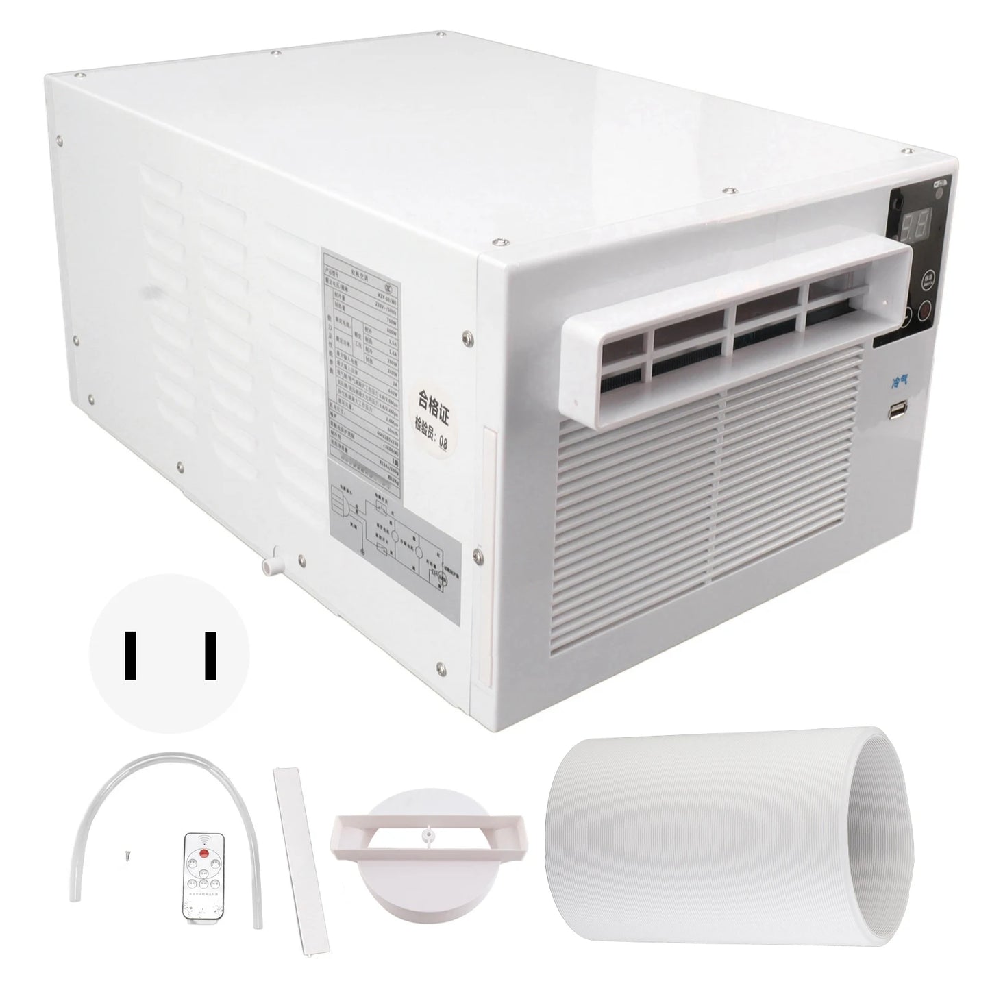 Portable Air Conditioner Remote Control Touch Air Cooler for Outdoor Camping Car Kitchen 280W Remote Control Air Cooler