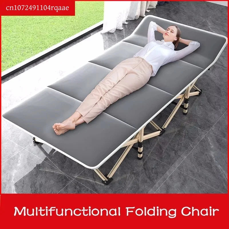 Modern Portable Folding Bed For Camping Traveling Lunch Break Office Balcony Nap Recliner Sun Loungers Garden Furniture