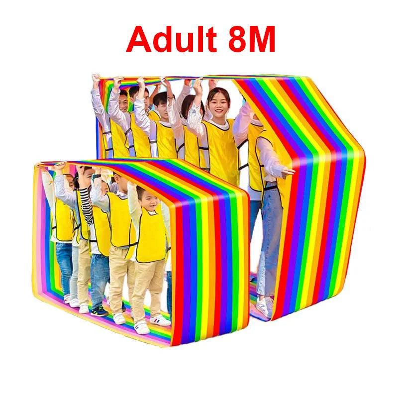 Fun Running Mat Oxford Fabric Roller Learning Team Building Activity Multi person Collaboration Game Youth Adult Outdoor Game