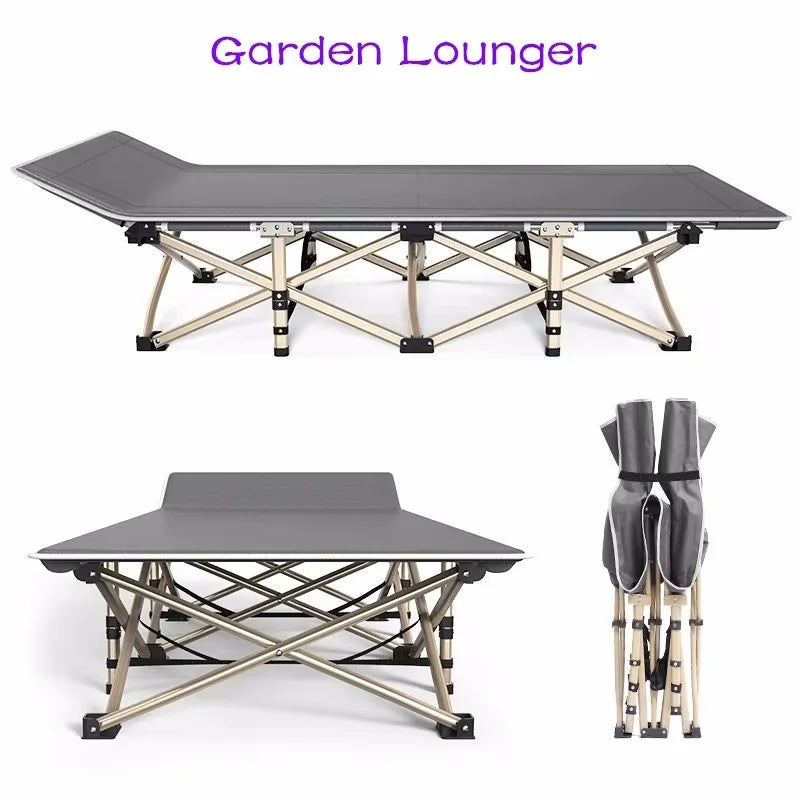 Modern Portable Folding Bed For Camping Traveling Lunch Break Office Balcony Nap Recliner Sun Loungers Garden Furniture