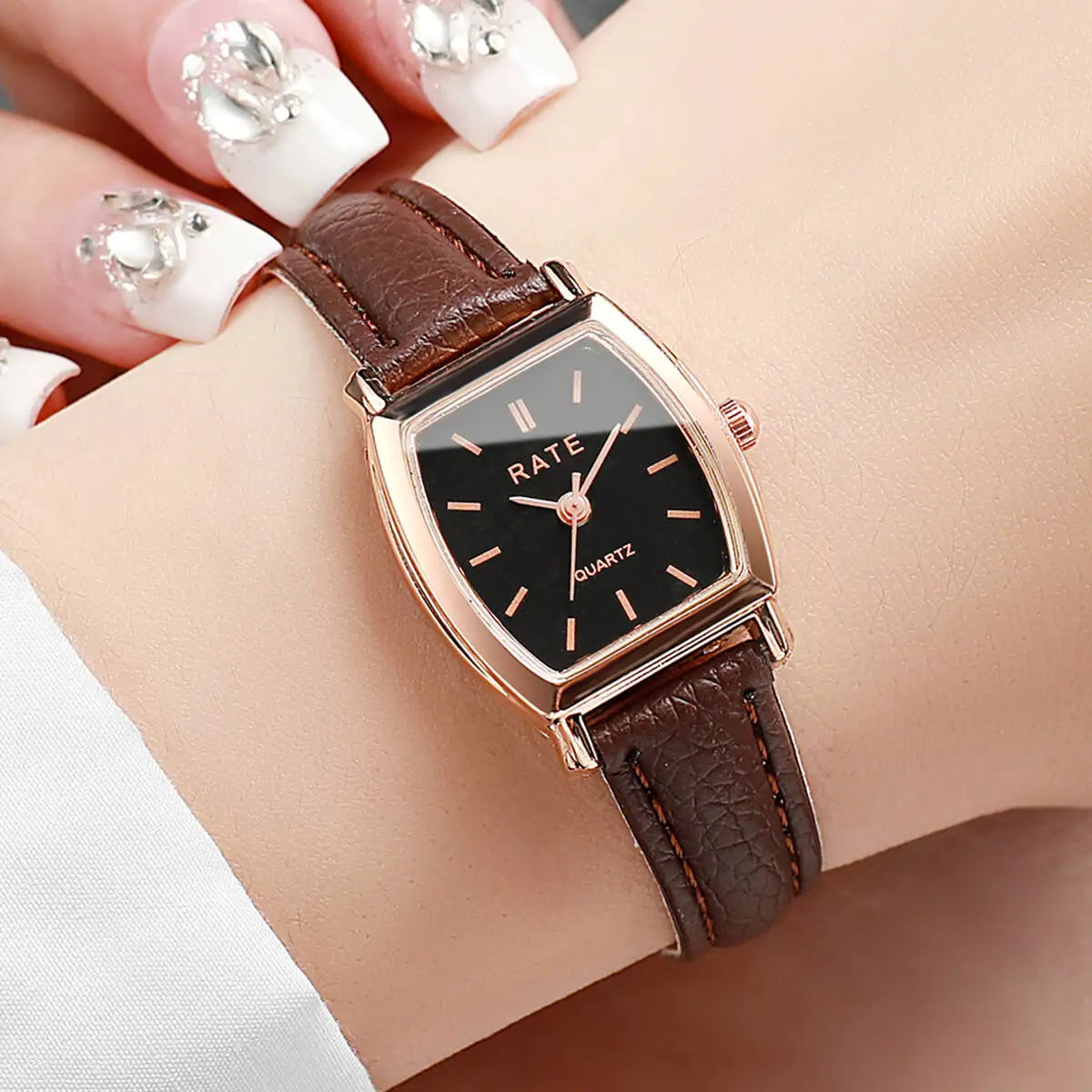 Fashion Women Watches Casual Small Dial Leather Strap Womens Quartz Watch Reloj Mujer Girls Clock(Without Box)