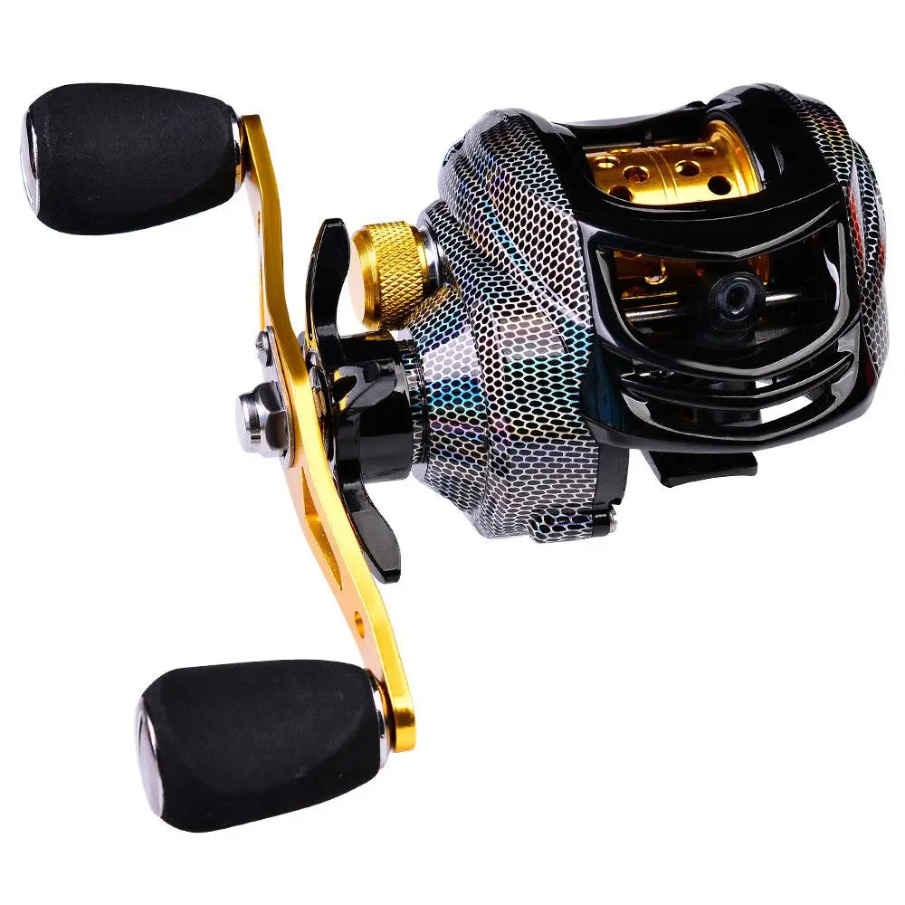 Pesca High Speed 18 + 1BB 7.2:1 Right Hand Baitcasting Reel 10KG Max Drag Spinning Reel Fishing Wheel