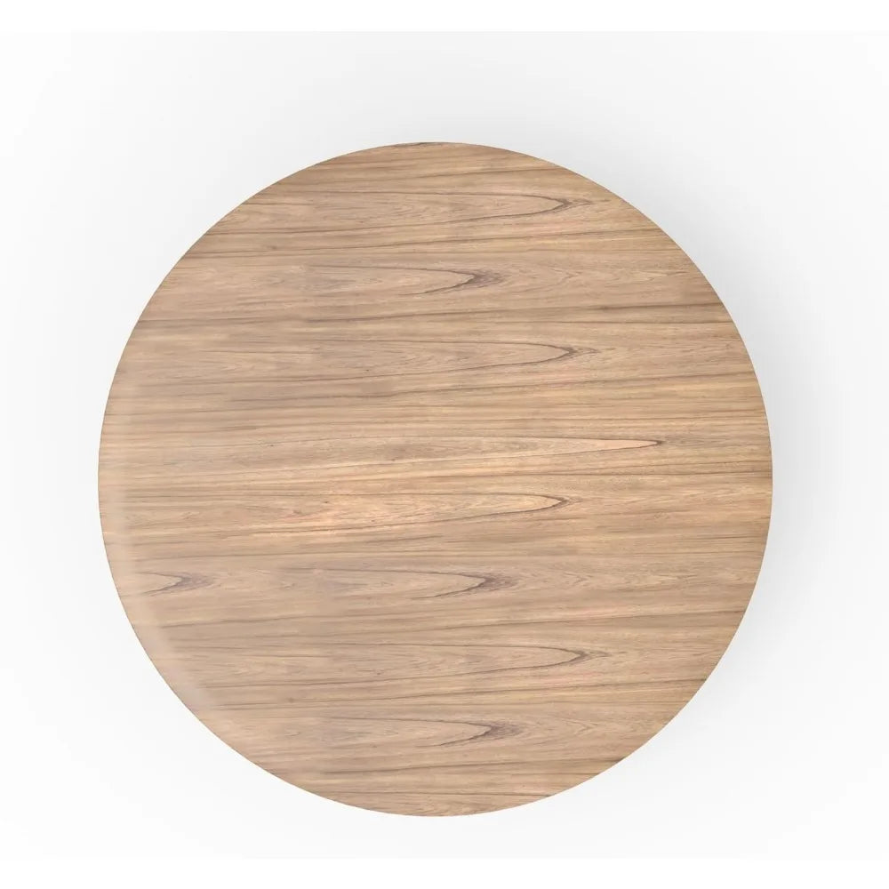 Cove Round Solid Wood Dining Table, Natural