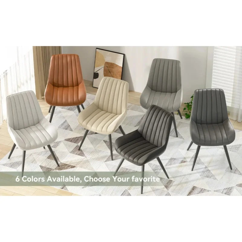 2 Pcs Office Chair Set Simple Dining Chair Without Armrests Loose Bar Chair Backrest Dining Room Bedroom Hotel Soft Bag Chair Solid Color Furniture