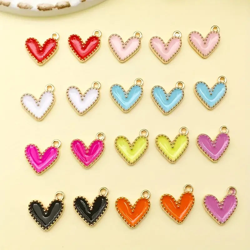 30/50pcs Of Random Dripping Oil Pearlescent Conch Shell Starfish Diy Jewelry Accessories Bracelet Earrings Pendant Alloy