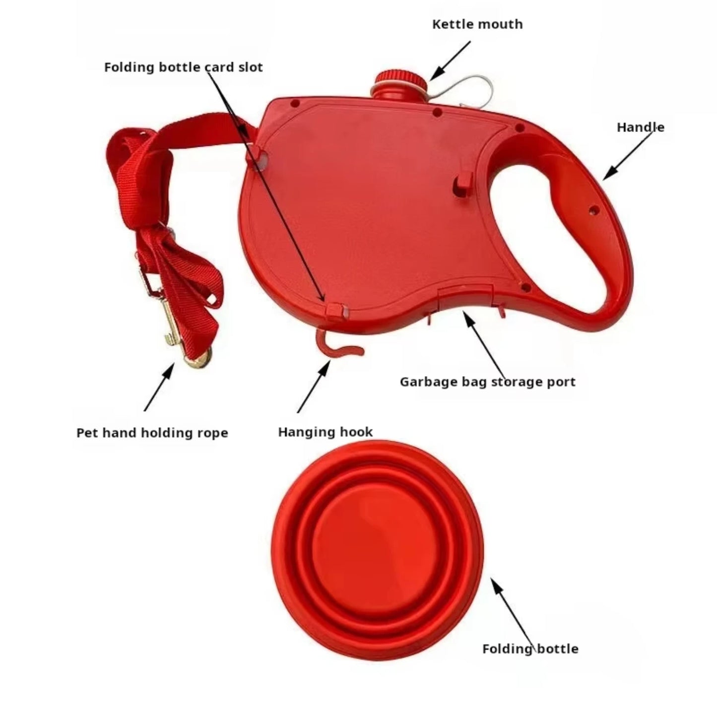 Amazonhot sale pet supplies with pet leash 3-in-1