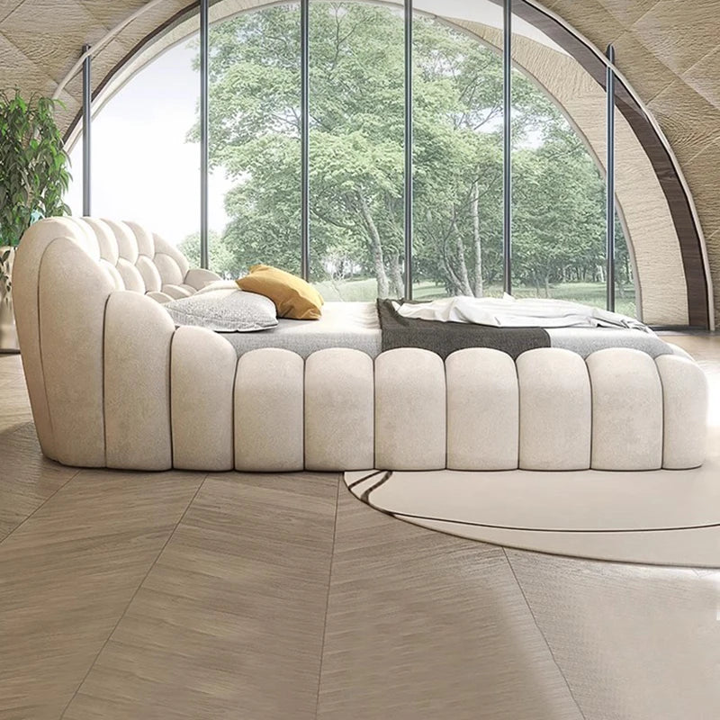 Luxury Double Bed Modern Floor Design Wooden Space Saving Japanese Soft Cheap Bed Comfortable Cama Solteiro Unique Furniture