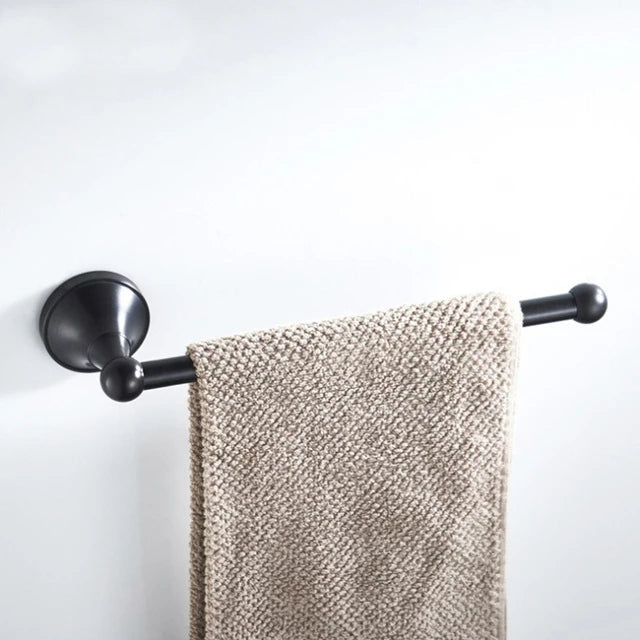 Black Brass Bathroom Accessories Hardware Set Towel Bar Rail Rack Toilet Paper Holder Toilet Brush Shower Soap Dish Holder