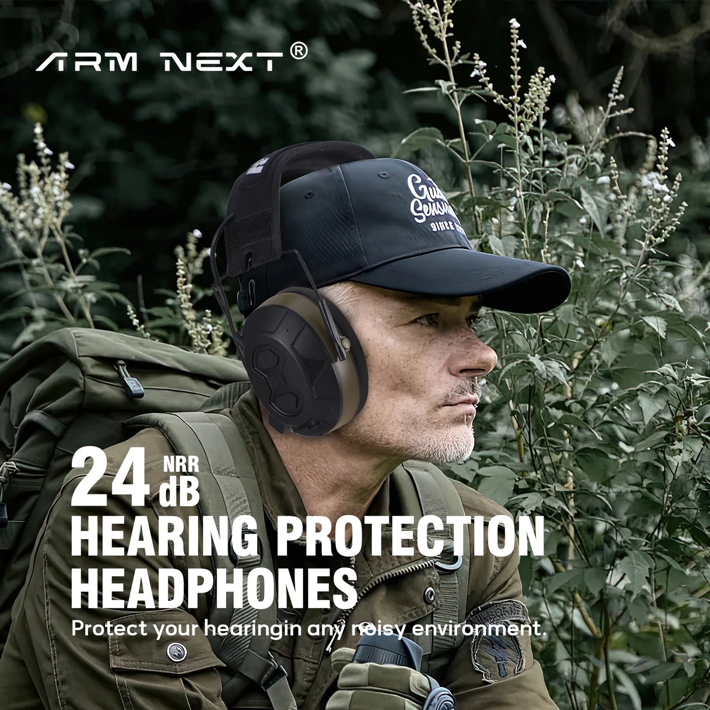 34dB Construction Headset Bluetooth 5.3 Clear Audio Team Communication Noise Cancelling for Industrial Site Hearing Protection