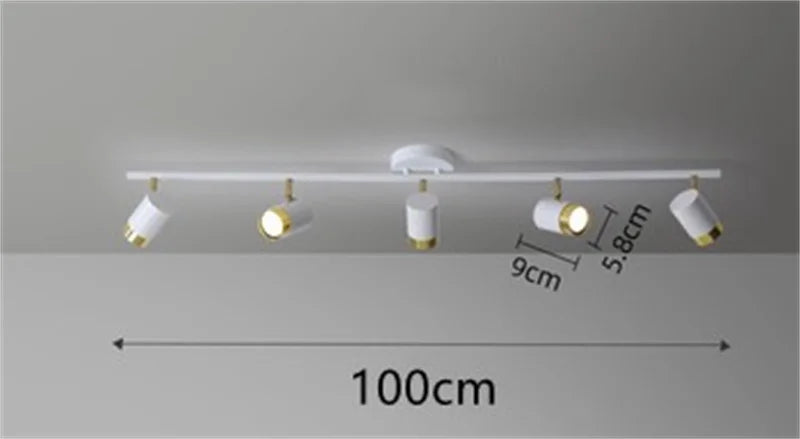 Indoor Lighting Modern Led Ceiling Lamp Black White Chandelier Spotlight for Living Room Bedroom Dining Corridor Spot Light GU10