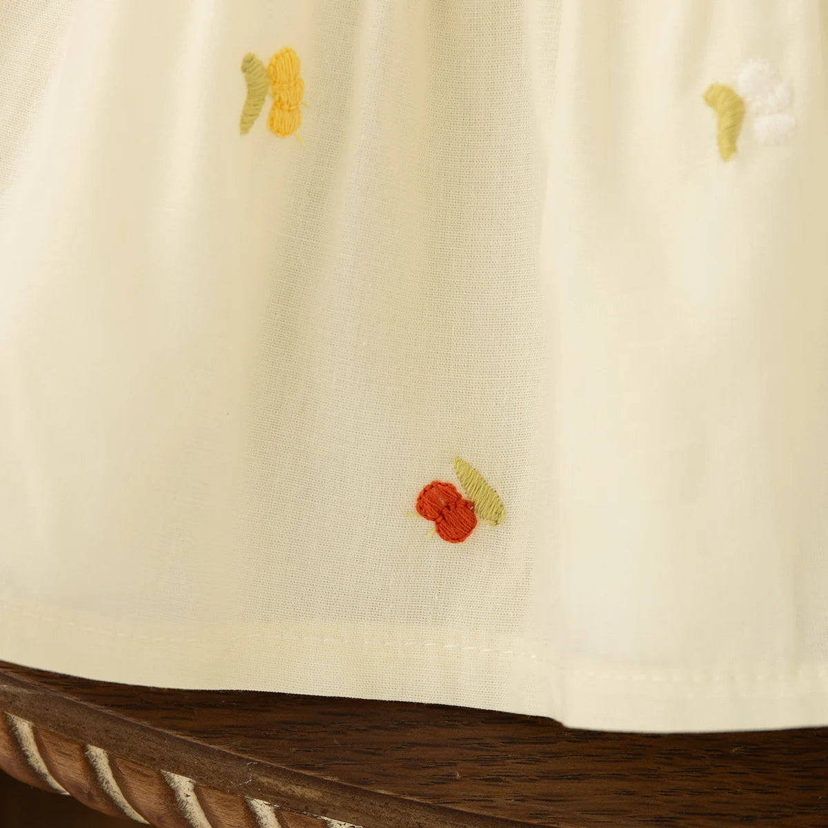 Baby Girl Clothes Summer New Floral Pattern Solid Color Round Neck Simple Girl Kid's Dress Cute Casual Baby Dresses With Bag