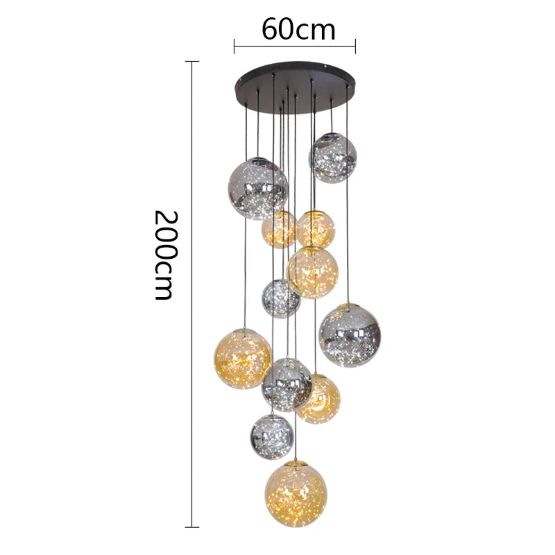 Nordic home decor dining room Pendant lamp lights indoor lighting stair lamp hanging light chandelier lamps for living room