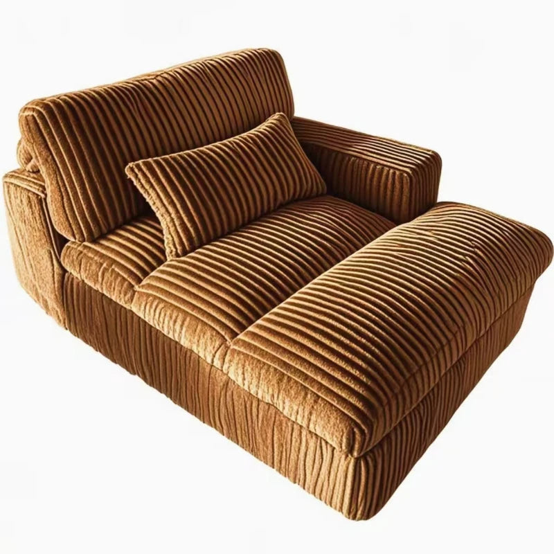 Italian Style Retro Luxury Corduroy Double Sofa Bed for Living Room Vacuum Compression Washable Customizable
