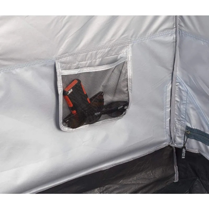 E-Z UP Camping Cube 6.4, Converts 10' Straight Leg Canopy into Camping Tent (Canopy/SHELTER NOT Included), Splash