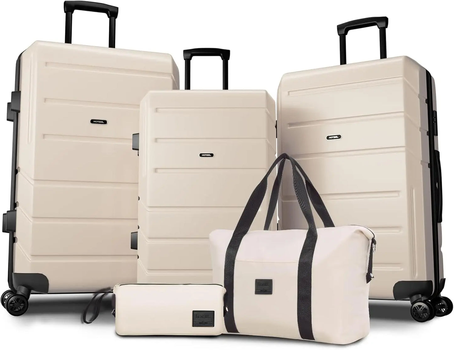 5pcs Luggage Set ABS+PC Hardshell Carry On Suitcase With Spinner Wheel TSA Lock Suit Case For Plane Travel Business Packing Box