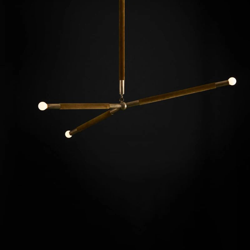 Light luxury retro bedroom living room model room hotel big fashion simple personality creative dining table chandelier