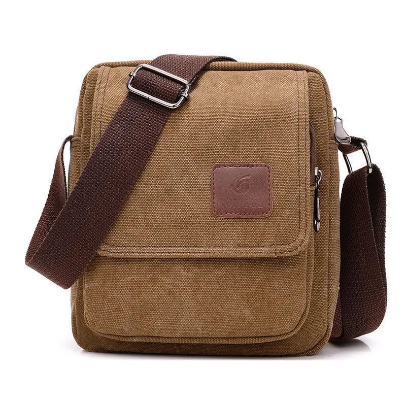 Tactical Military Canvas Bag Mens Bags Outdoor Vintage Small Bag Crossbody Sling Army Bags Hiking Sport Fashion Shoulder Bag