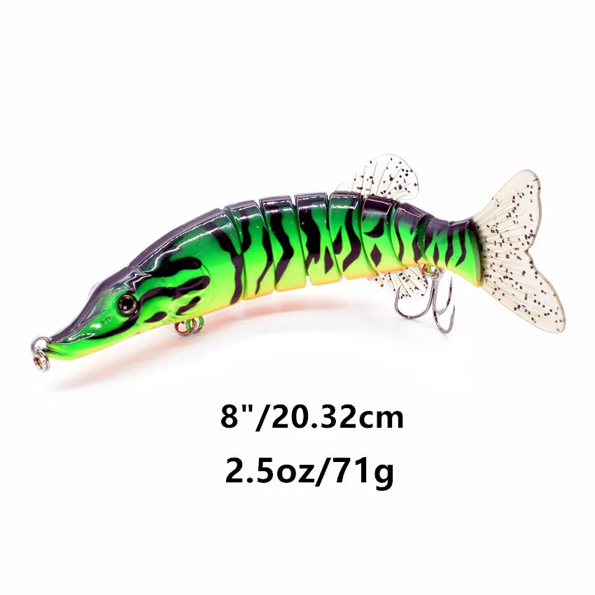 5inch/8inch Pike Fishing Lure Swimbait Life-like Fish Catfish Culter Fish Sea Bass Muskie Bait Hunting Outdoor Sports Product