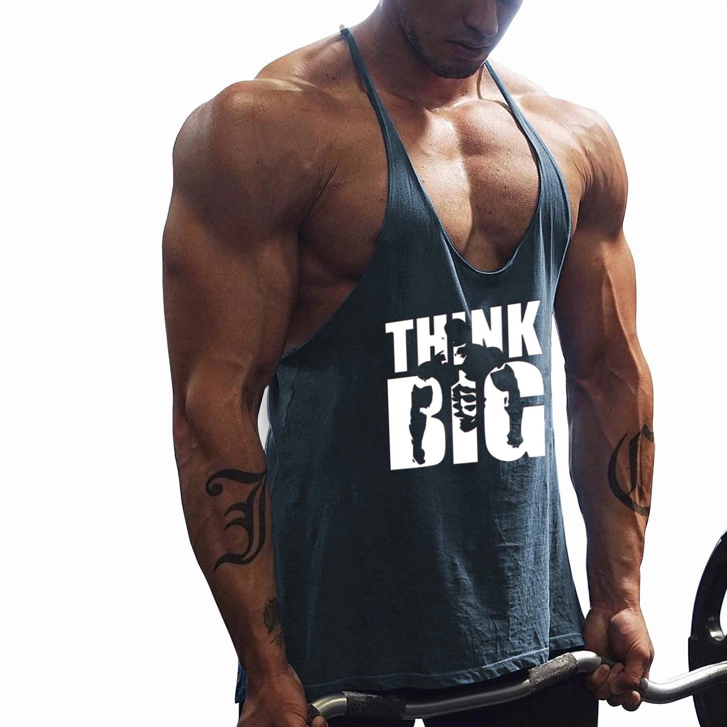 Summer brand Fitness Vest Top Men's Fitness 2021 Gym Apparel Fitness Men's Shirt Slim-fit vest 100% cotton vest Muscle top