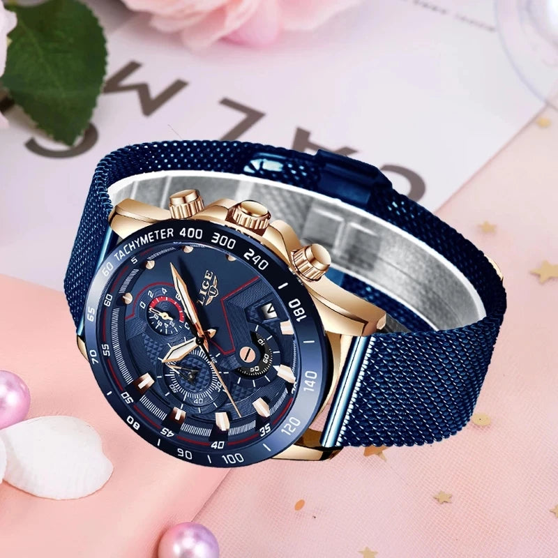 LIGE Luxury Fashion Women‘s Watches Waterproof Casual Quartz Ladies Watch for Women Dress Ladies Wristwatches Relogios Feminino