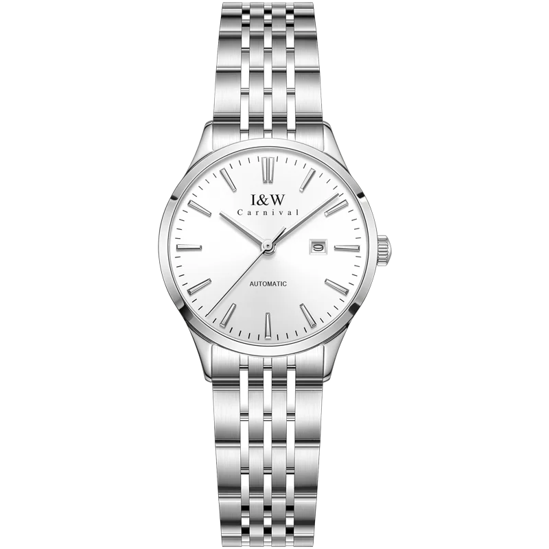 Luxury Women's Watches Top Brand CARNIVAL 2020 MIYOTA Automatic Watch Women Sapphire Calendar Waterproof Full Steel Montre femme