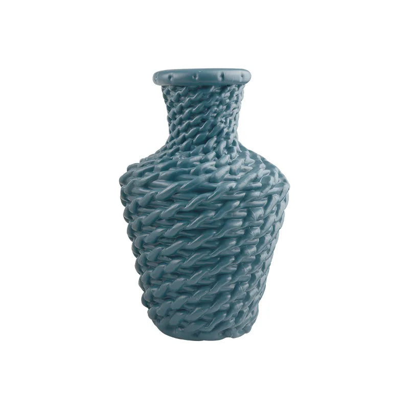 Plastic Flower Vases Home Decor Anti-ceramic Vases Unbreakable Imitation Arrangement European Wedding Modern Decorations Basket