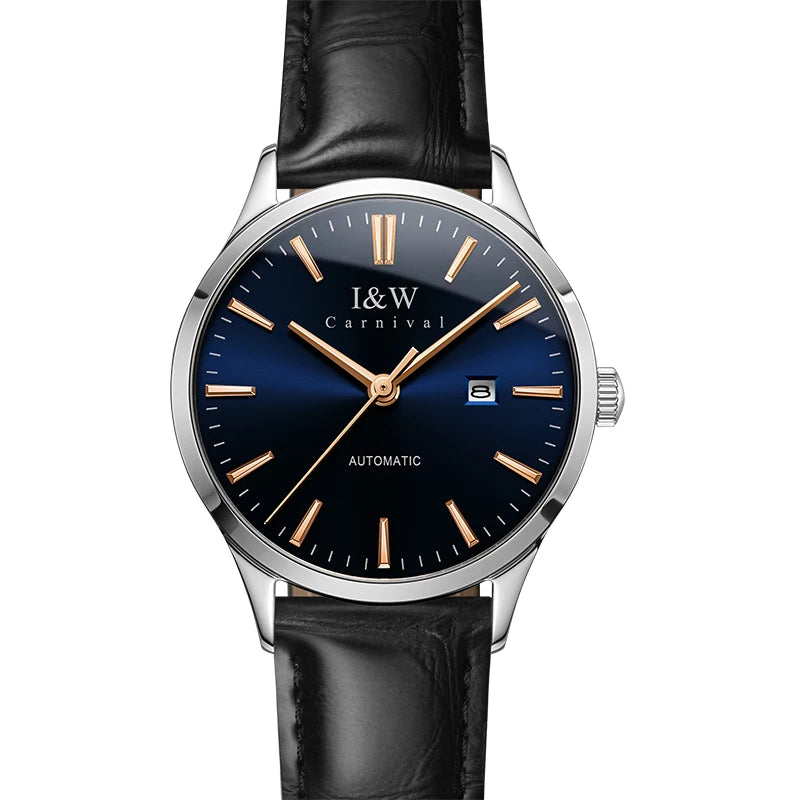 Luxury Women's Watches Top Brand CARNIVAL 2020 MIYOTA Automatic Watch Women Sapphire Calendar Waterproof Full Steel Montre femme