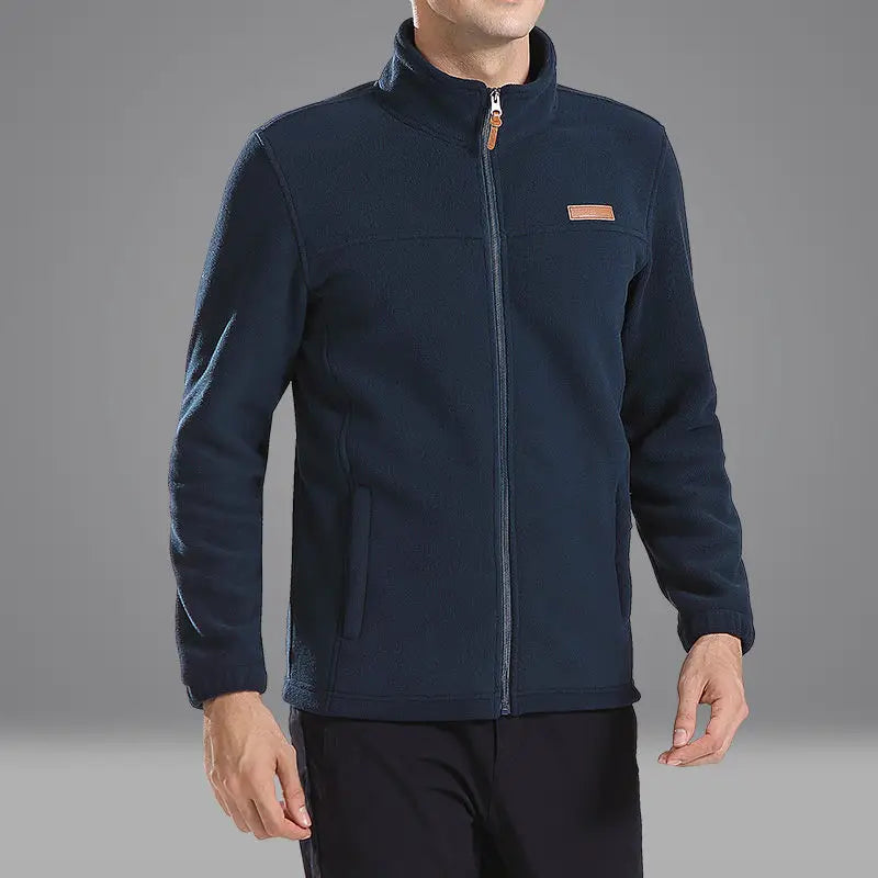 Men's clothing Coat Men Thicken Warm Army Fleece Jacket Patchwork Multi Pockets Polartec Men's Jacket and Coats windbreaker men