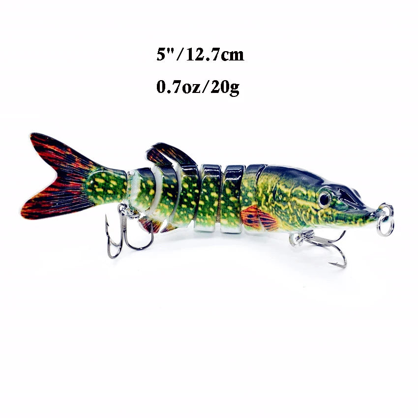 5inch/8inch Pike Fishing Lure Swimbait Life-like Fish Catfish Culter Fish Sea Bass Muskie Bait Hunting Outdoor Sports Product