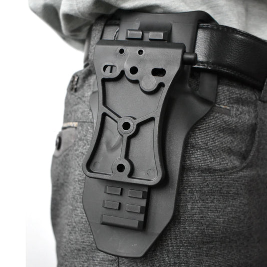 Tactical Belt Paddle Hunting Gun Holster Paddle Pistol Holster Platform Belt Waist Paddle Adapter with 13-speed Adjustment