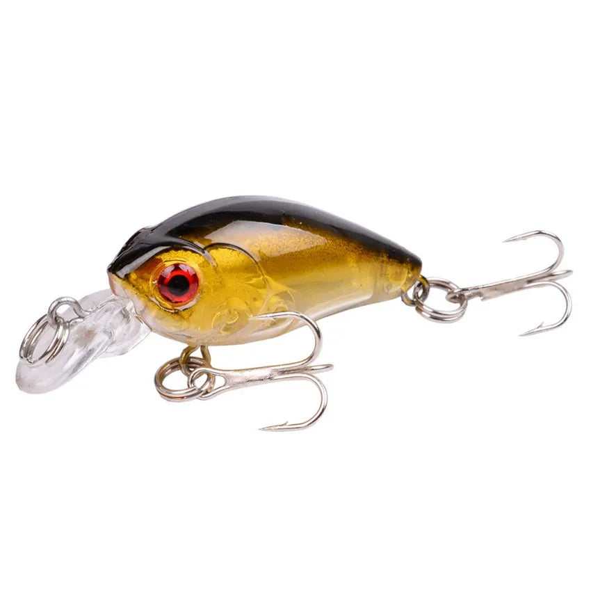 45mm 3.5g Crankbait Fishing Lure Artificial Hard CrankBait Bass Fishing wobbler Japan Topwater Minnow Fish Lures