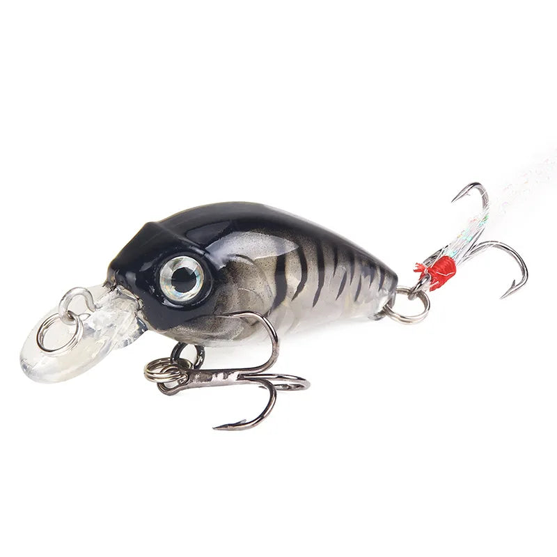 45mm 3.5g Crankbait Fishing Lure Artificial Hard CrankBait Bass Fishing wobbler Japan Topwater Minnow Fish Lures