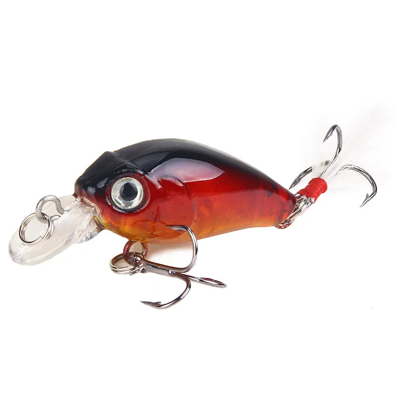 45mm 3.5g Crankbait Fishing Lure Artificial Hard CrankBait Bass Fishing wobbler Japan Topwater Minnow Fish Lures