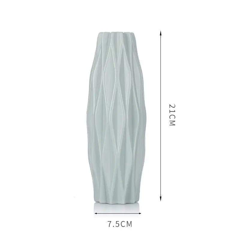Plastic Flower Vases Home Decor Anti-ceramic Vases Unbreakable Imitation Arrangement European Wedding Modern Decorations Basket