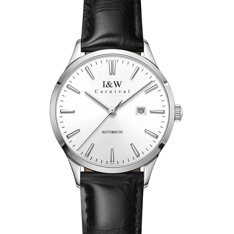 Luxury Women's Watches Top Brand CARNIVAL 2020 MIYOTA Automatic Watch Women Sapphire Calendar Waterproof Full Steel Montre femme