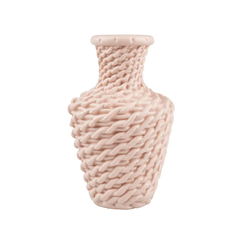 Plastic Flower Vases Home Decor Anti-ceramic Vases Unbreakable Imitation Arrangement European Wedding Modern Decorations Basket