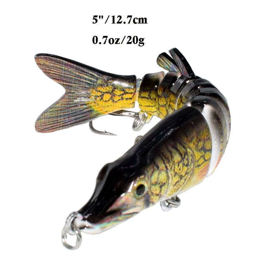 5inch/8inch Pike Fishing Lure Swimbait Life-like Fish Catfish Culter Fish Sea Bass Muskie Bait Hunting Outdoor Sports Product