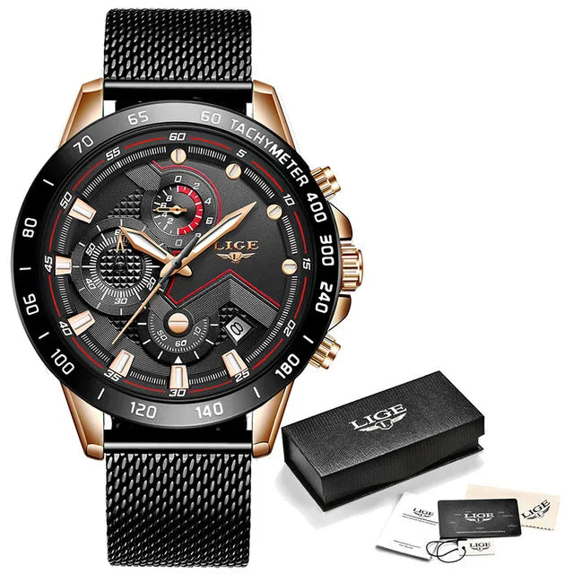 LIGE Luxury Fashion Women‘s Watches Waterproof Casual Quartz Ladies Watch for Women Dress Ladies Wristwatches Relogios Feminino