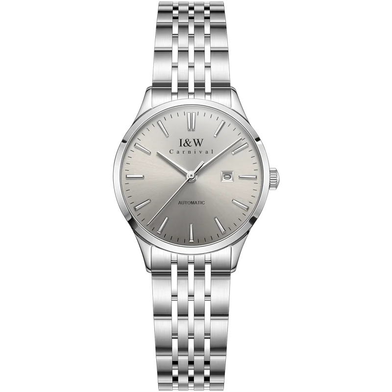 Luxury Women's Watches Top Brand CARNIVAL 2020 MIYOTA Automatic Watch Women Sapphire Calendar Waterproof Full Steel Montre femme