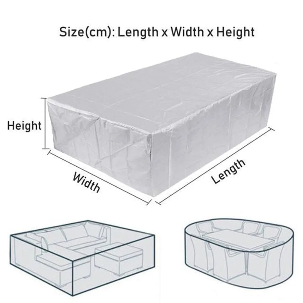 58 sizes outdoor furniture cover courtyard garden rain gear dust cover oxford cloth