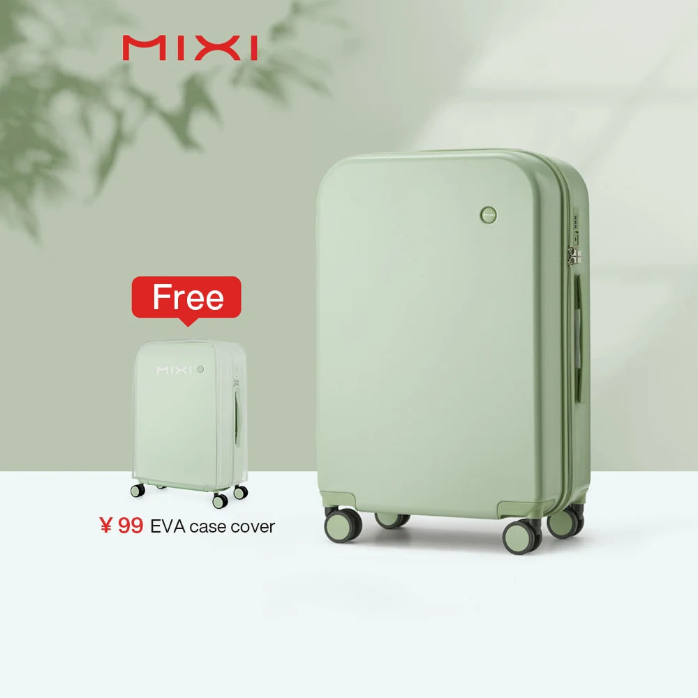 Mixi Puristic Design Travel Luggage Rolling Wheel Hardside Women Suitcase Men Trolley Case 16 20 Carry On/Big 22 24 26 28 Inch