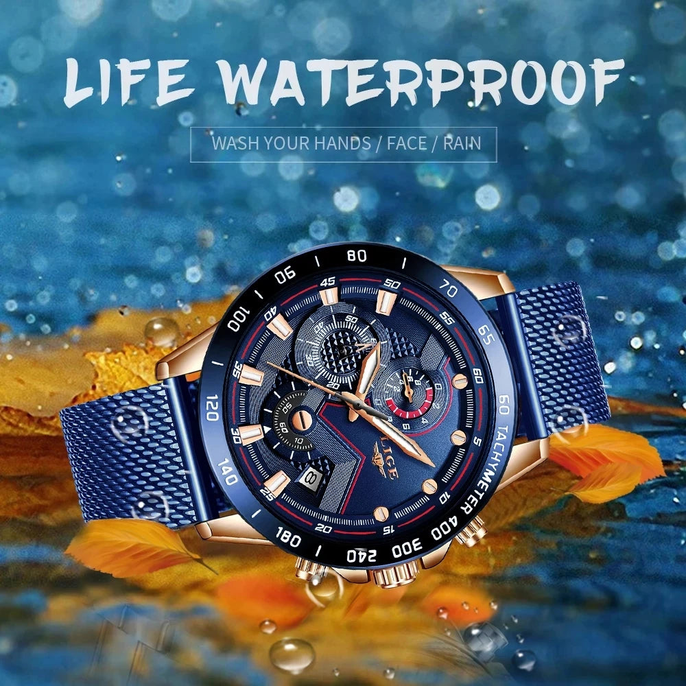 LIGE Luxury Fashion Women‘s Watches Waterproof Casual Quartz Ladies Watch for Women Dress Ladies Wristwatches Relogios Feminino