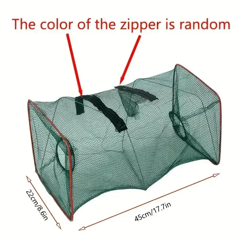 1pc Foldable portable fish basket, a must-have for offshore fishing. Super sturdy fish basket with large capacity to prevent fis