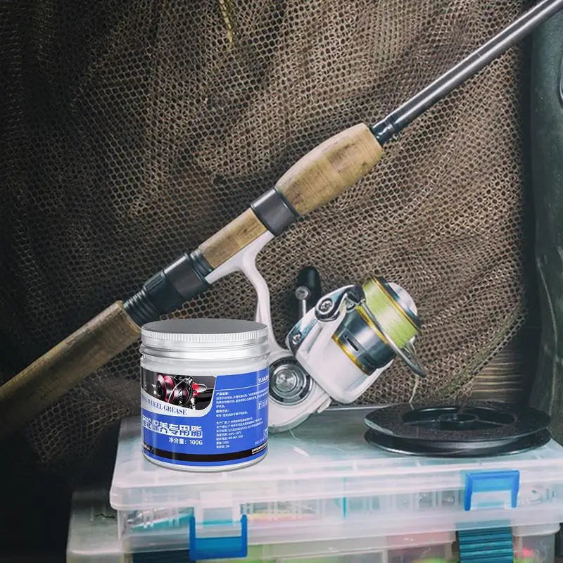 Fishing Reel Grease 100g Fishing Reel Oil Fishing Reel Cleaning Kit Fishing Reel Care Accessories for Teardrop Wheel Drum Wheel