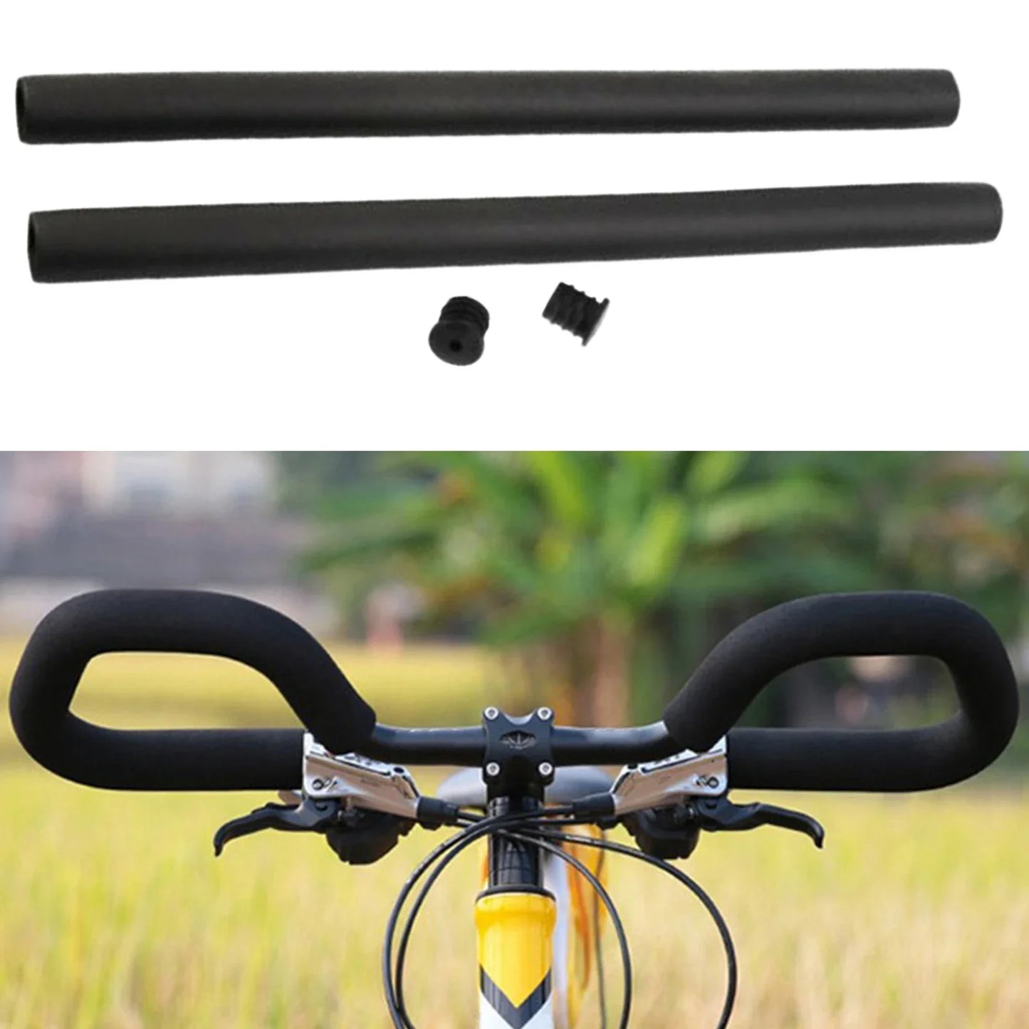 Butterfly Handlebar Handlebar 5 Degrees Bike Butterfly Handlebar 31.8mm 580mm For Touring Trekking Bike With 2PCS Grips