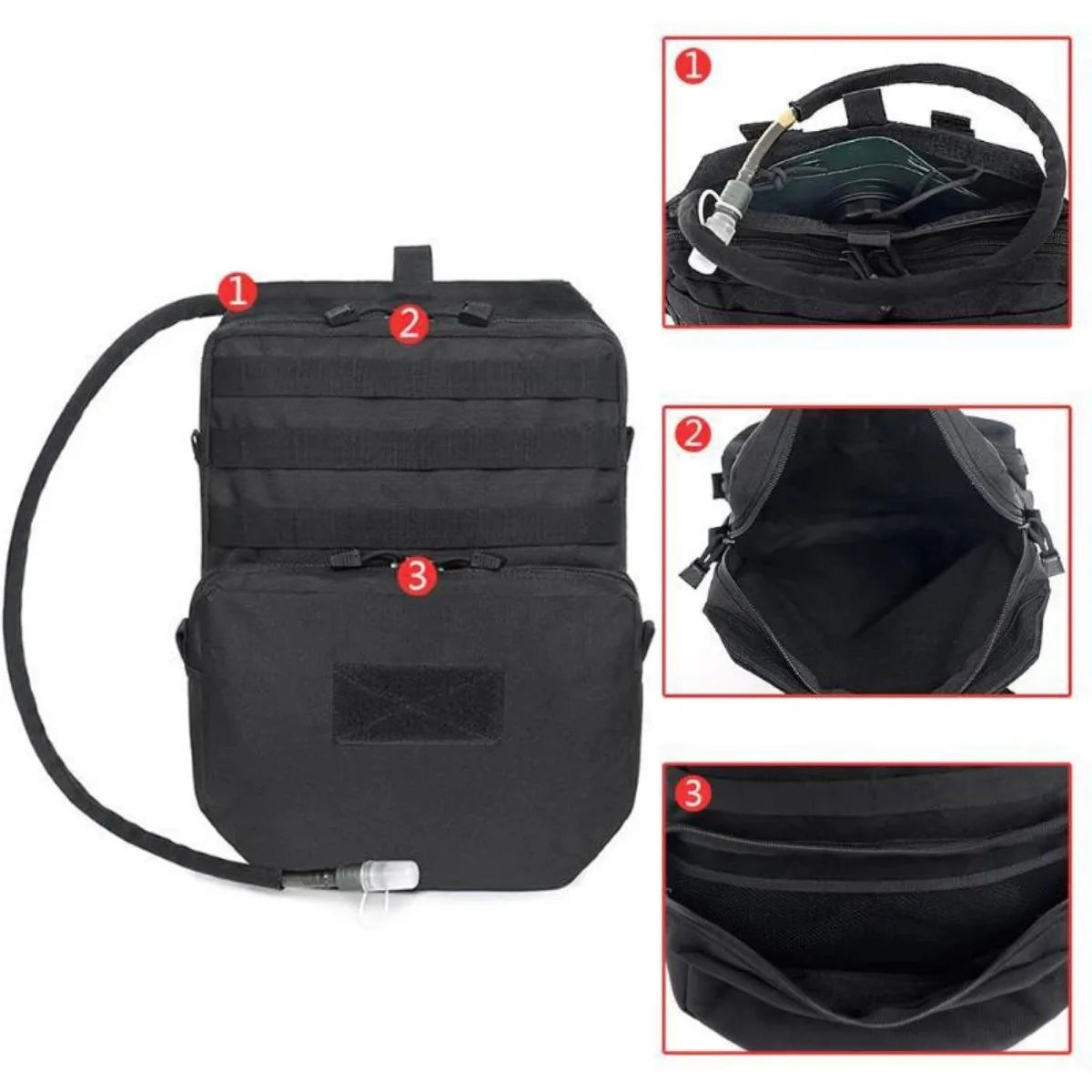 Outdoor Molle Bag Camping Hydration Backpack Hunting Equipment Vest EDC Accessories Nylon Hiking Traveling Survival Bag