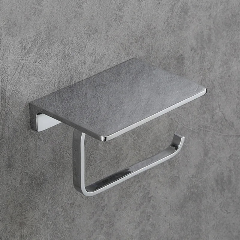 Bathroom Toilet Paper Holder High Quality Solid Brass Luxury Bright Chrome Paper Towel Dispenser Wall Mounted Toilet Accessories