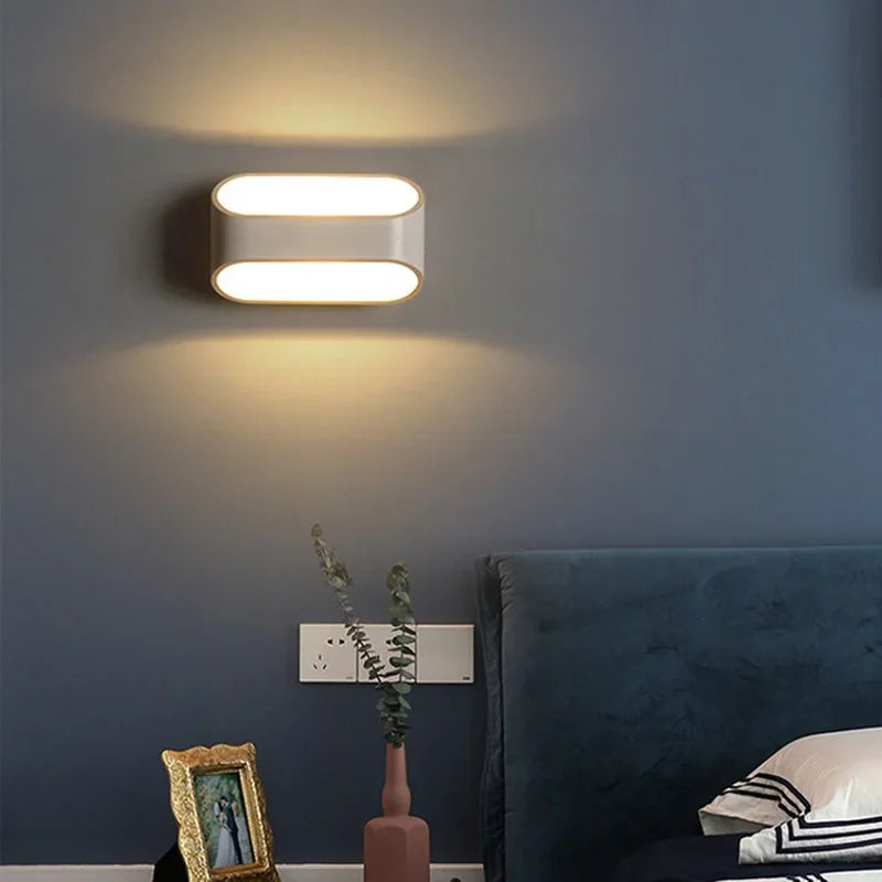 LED Wall Lamps Home Decor Modern Simple Bedroom Lights Indoor Kitchen Dining-room Corridor Lighting Decoration Aluminum Material